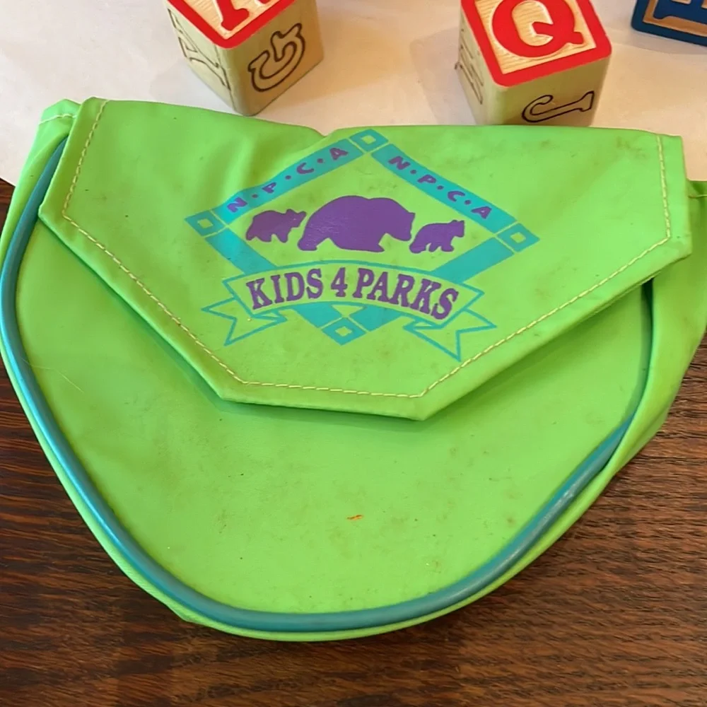 Belt bag and ABC blocks